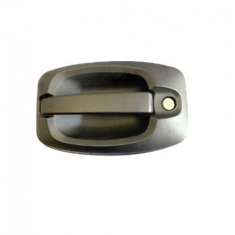 Maniglia apriporta esterna anteriore nera con blocchetto chiave guida - sx