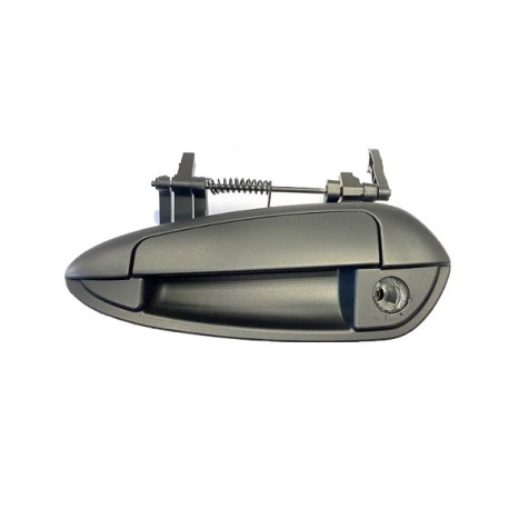 Maniglia apriporta esterna anteriore nera con foro blocchetto chiave guida - sx