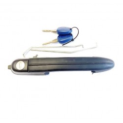 Maniglia apriporta esterna anteriore nera con blocchetto chiave passeggero - dx