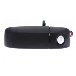 Maniglia apriporta esterna anteriore nera con blocchetto chiave guida - sx