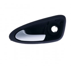 Maniglia apriporta interna anteriore nera con leva argento guida - sx