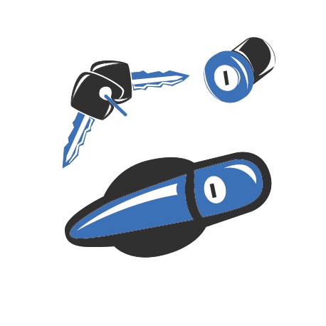 Maniglia apriporta posteriore interna con leva cromata dx