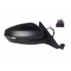 Specchietto elettrico termico con freccia nero 6 pin dx