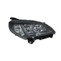 Proiettore faro H7 - H7 - WY21W W21W cornice superiore nera con motorino dx