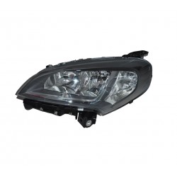 Proiettore faro H7 - H7 - WY21W W21W cornice superiore nera con motorino sx