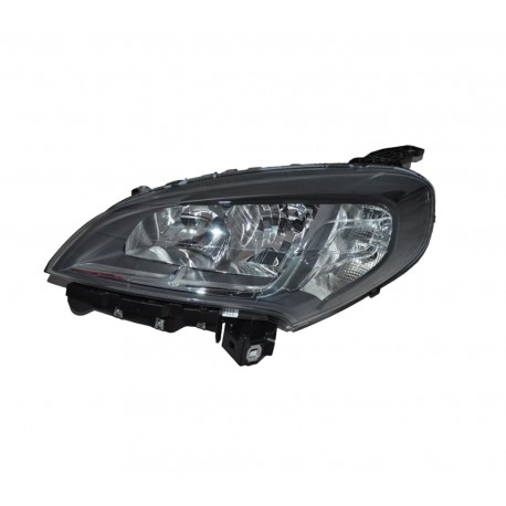 Proiettore faro H7 - H7 - WY21W W21W cornice superiore nera con motorino sx