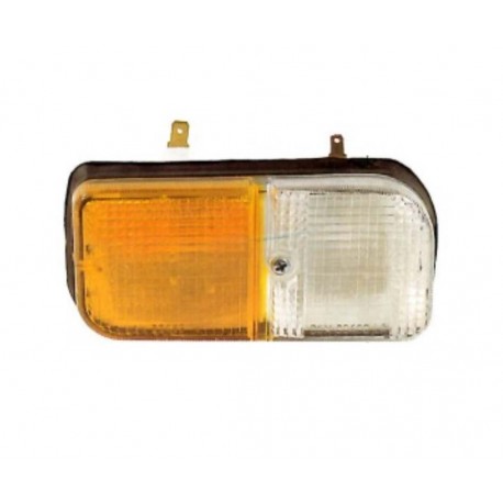 Lente trasparente posteriore arancio - rosso passeggero - dx