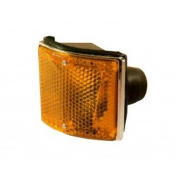 Lente trasparente anteriore arancio tipo largo guida - sx