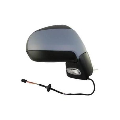 Retrovisore elettrico termico ribaltabile con sonda con freccia con luce di cortesia verniciabile 11 pin dx