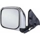 Retrovisore elettrico termico ribaltabile cromato sx