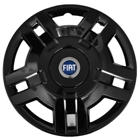 Kit serie 4 copricerchi coppe ruota 15" nere