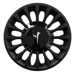 Kit serie 4 copricerchi coppe ruota 15" con cover nera e logo bianco