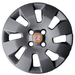 Copricerchio singolo coppa ruota con logo K-Way arancio 14"