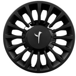 Copricerchio singolo coppa ruota 15" con cover nera e fregio argento