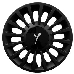 Copricerchio singolo coppa ruota con logo bianco 15"