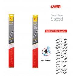 Gran Pree Speed Coppia spazzole tergicristallo flat 51 cm