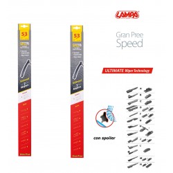Gran Pree Speed Coppia spazzole tergicristallo flat 53 cm