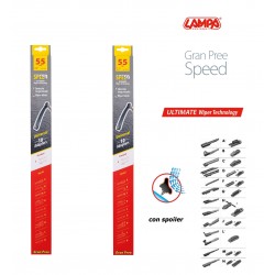 Gran Pree Speed Coppia spazzole tergicristallo flat 55 cm