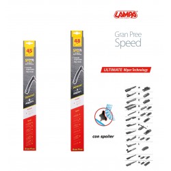 Gran Pree Speed Coppia spazzole tergicristallo flat 45+48 cm