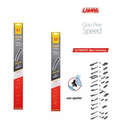 Gran Pree Speed Coppia spazzole tergicristallo flat 51+35 cm