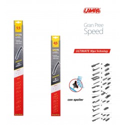 Gran Pree Speed Coppia spazzole tergicristallo flat 55+45 cm
