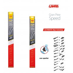 Gran Pree Speed Coppia spazzole tergicristallo flat 55+48 cm