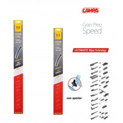 Gran Pree Speed Coppia spazzole tergicristallo flat 55+51 cm