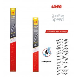 Gran Pree Speed Coppia spazzole tergicristallo flat 58+48 cm