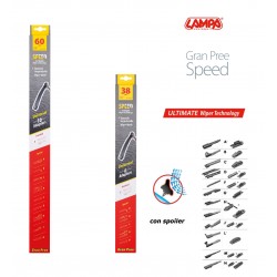 Gran Pree Speed Coppia spazzole tergicristallo flat 60+38 cm