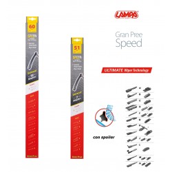 Gran Pree Speed Coppia spazzole tergicristallo flat 60+51 cm