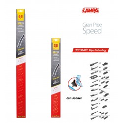 Gran Pree Speed Coppia spazzole tergicristallo flat 65+38 cm
