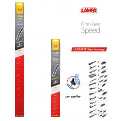 Gran Pree Speed Coppia spazzole tergicristallo flat 70+38 cm