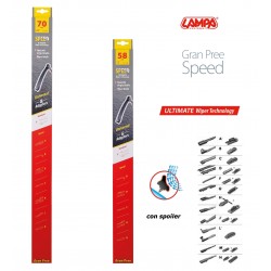 Gran Pree Speed Coppia spazzole tergicristallo flat 70+60 cm