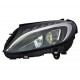 Proiettore faro full led parabola nera sx