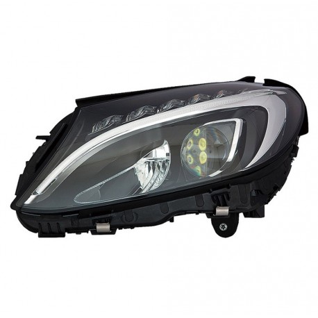 Proiettore faro full led parabola nera sx
