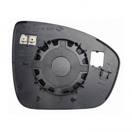 Piastra termica specchietto con vetro asferico sx