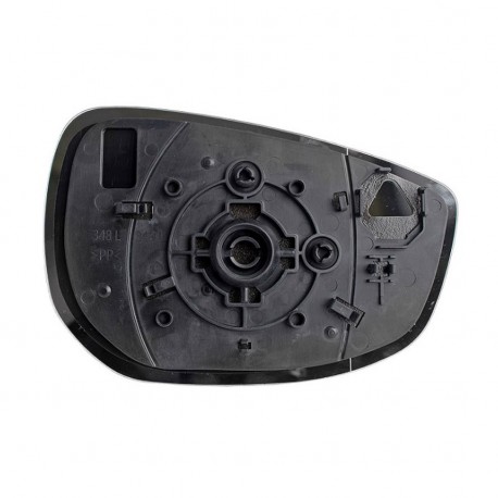 Piastra specchietto con vetro asferico sx