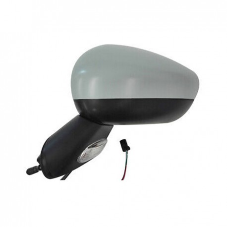 Specchietto richiudibile elettrico termico con base nera freccia sx