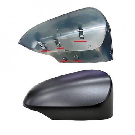 Calotta specchietto retrovisore con 5 fermi nera dx