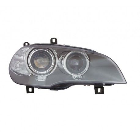 Faro proiettore bixenon D1S-PY24W a led con AFS parabola nera dx