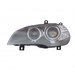 Faro proiettore bixenon D1S-PY24W a led con AFS parabola nera sx