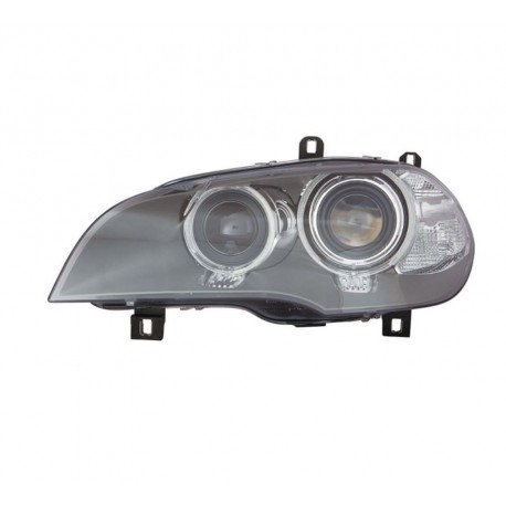 Faro proiettore bixenon D1S-PY24W a led con AFS parabola nera sx