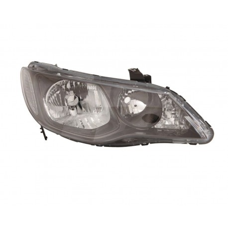 Faro proiettore HB3-HB4 parabola e cornice nera dx