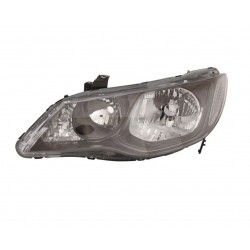 Faro proiettore HB3-HB4 parabola e cornice nera sx