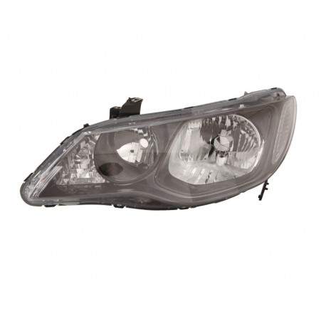 Faro proiettore HB3-HB4 parabola e cornice nera sx