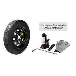 Kit ruotino di scorta cerchio in acciaio 155/90 R17