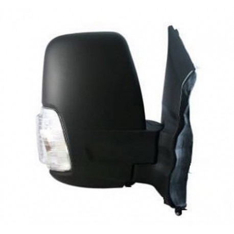 Retrovisore manuale con freccia bianca braccio corto nero lato passeggero dx