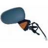 Retrovisore meccanico asferico con sonda con freccia arancio verniciabile dx
