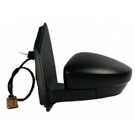 Retrovisore meccanico asferico nero connettore quadrato sx