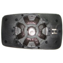 Piastra specchietto con vetro piano blu lato guida - sx